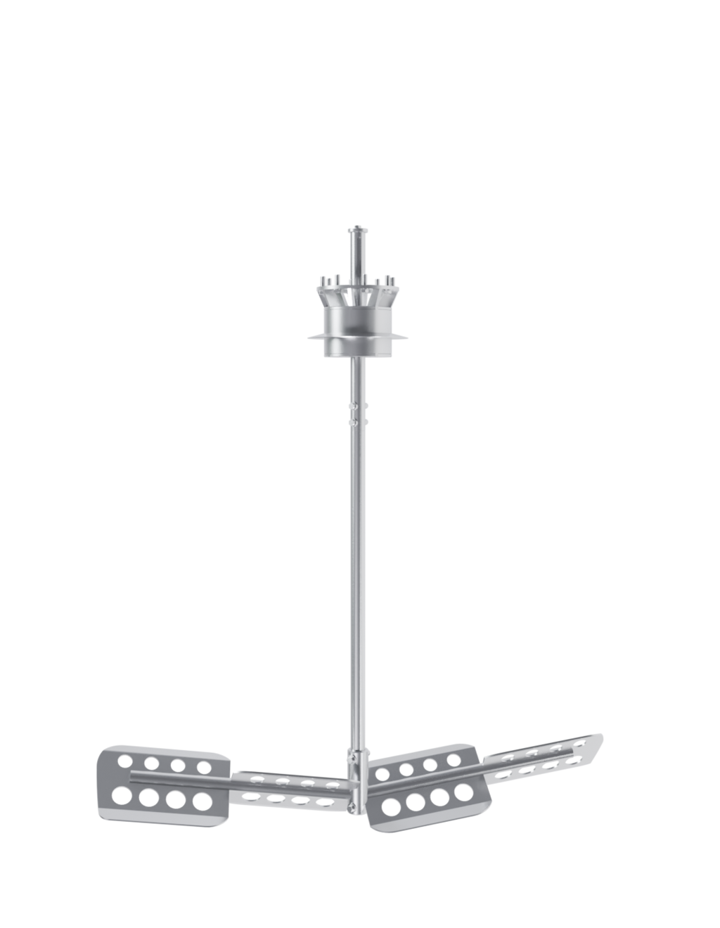 Freely positioned mash agitator  of a Craft Compact Brewing System