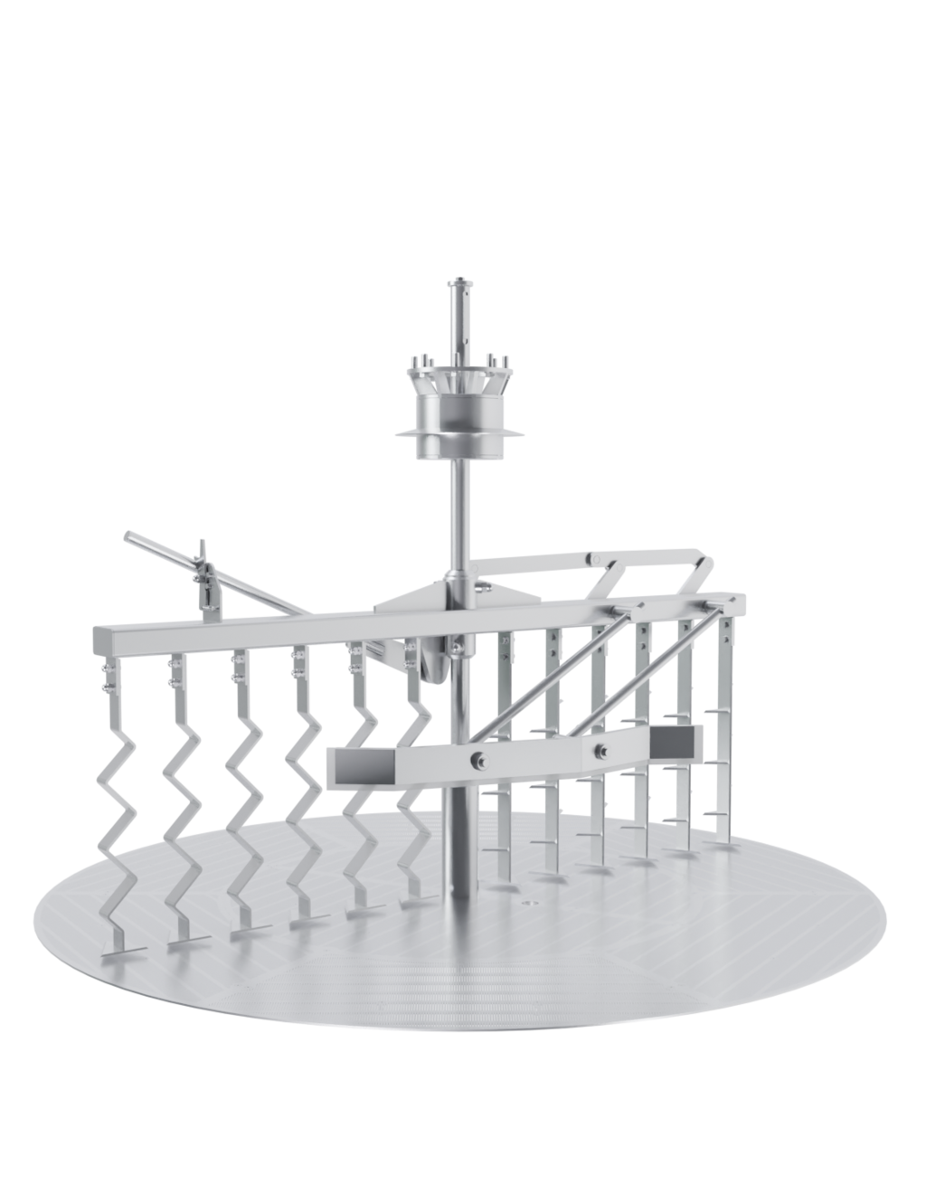 Isolated racking gear with distillation residue of a Craft Compact Brauanlge