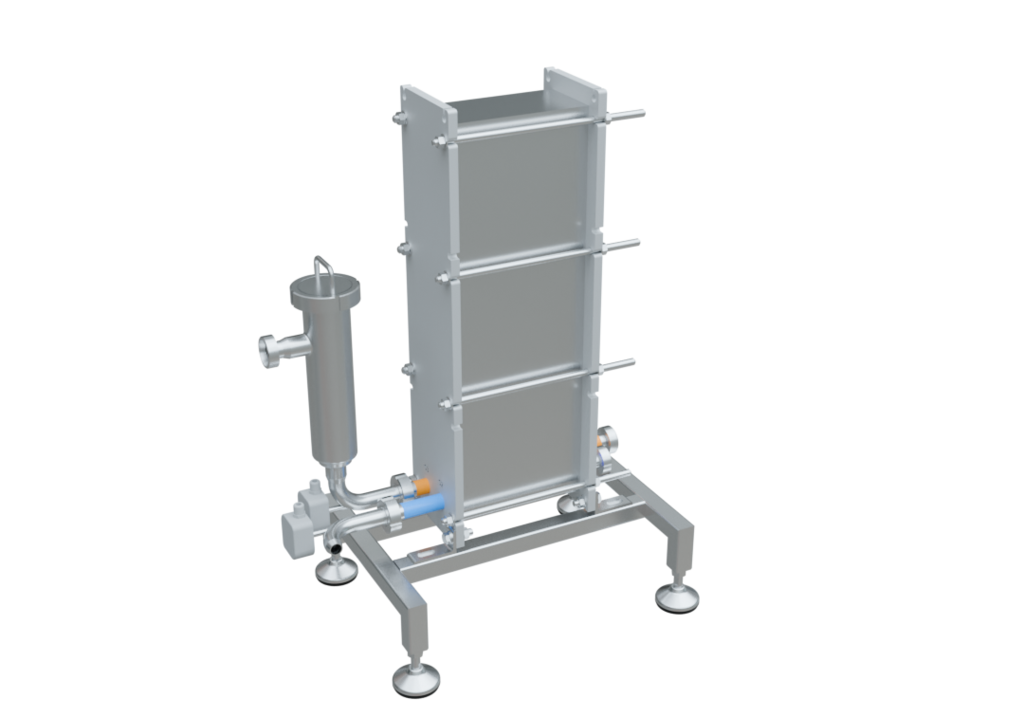 Échangeur de chaleur à plaques à 2 étages pour le refroidissement du moût du système de brassage Grand Craft